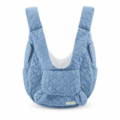 Quilted Front Carrier Backpack for Small Dogs and Cats - Hands-Free Travel Sling with Front Pocket for Outdoor Walking