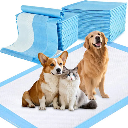 Extra Large 34” x 28” Pet Training Pads (50 Count) - Diamond Embossed, Fast-Absorb, Thick Multi-Layer, Latex-Free, Skin-Friendly Quick-Dry Solution for Puppies and Cats