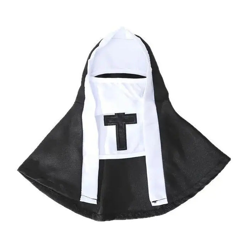 New Year Nun Cosplay Costume for Small to Medium Pets – Easy-to-Wear Photo Prop for Cats and Dogs
