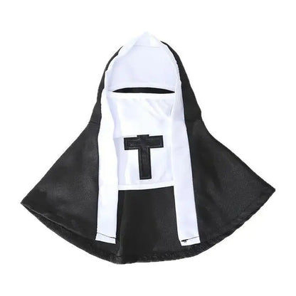 New Year Nun Cosplay Costume for Small to Medium Pets – Easy-to-Wear Photo Prop for Cats and Dogs