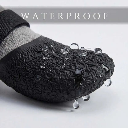 Waterproof Pet Boots and Socks for Paw Protection - Non-Slip, Wear-Resistant Covers for Small to Medium Dogs, Ideal for Rainy Days, Snow Walking, and Vet Visits - Easy On/Off, Washable, and Reusable