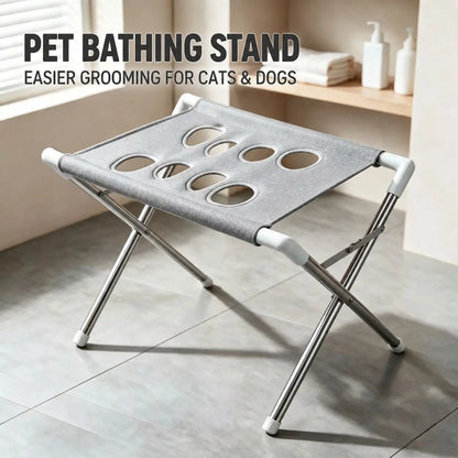 Pet Bathing Rack Fixed Anti-Scratch Anti-Bite, Pet Grooming Hammock for Small Dogs, Dog Bath Nail Clipper Tool