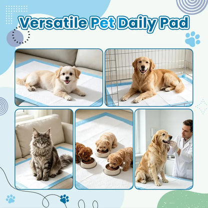 Extra Large 34” x 28” Pet Training Pads (50 Count) - Diamond Embossed, Fast-Absorb, Thick Multi-Layer, Latex-Free, Skin-Friendly Quick-Dry Solution for Puppies and Cats