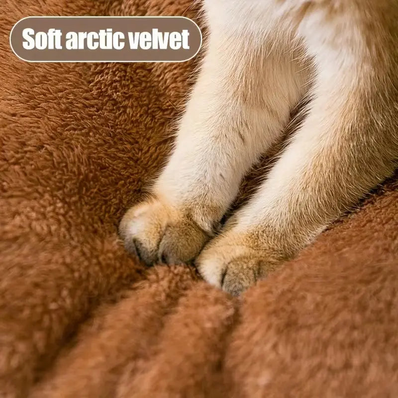 Indoor Pet House for Small to Medium Dogs and Cats | Cozy Plush Cave Bed, Machine Washable and Non-Slip Design