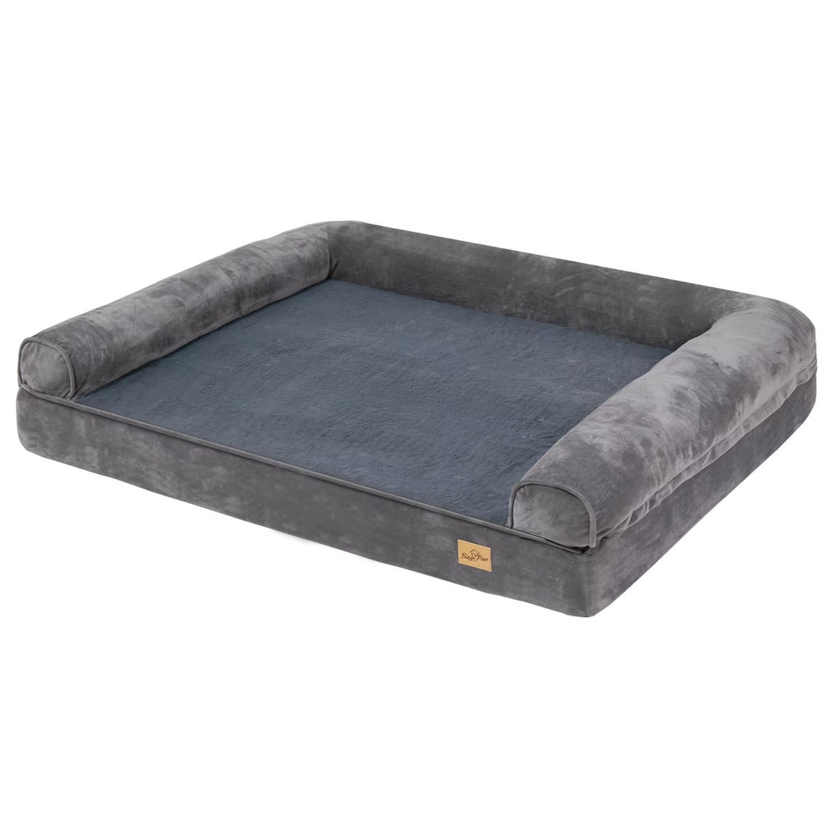 Luxurious XXL Large Orthopedic Dog Bed with Cozy Bolster and Washable Cover for Ultimate Comfort