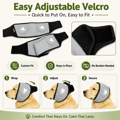 Adjustable Ear Protection Muffs for Dogs, Designed to Alleviate Anxiety in Noisy Environments