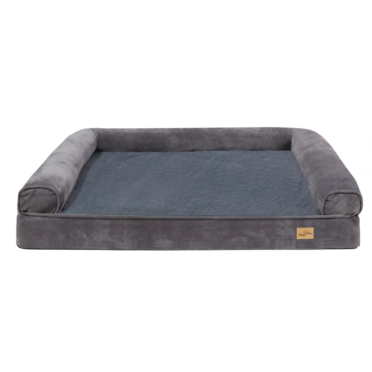 Luxurious XXL Large Orthopedic Dog Bed with Cozy Bolster and Washable Cover for Ultimate Comfort