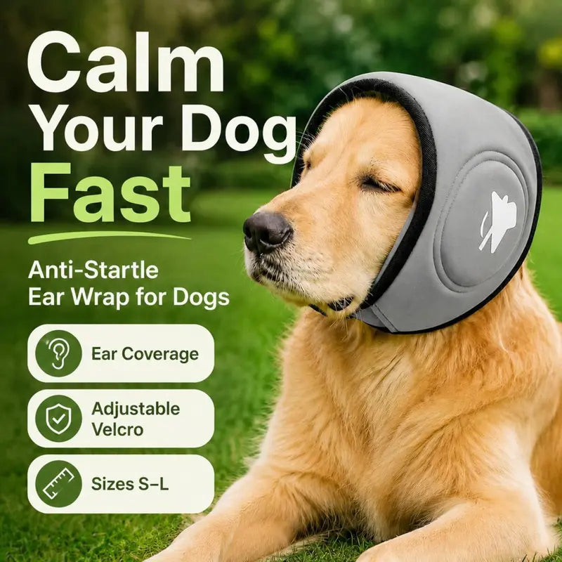 Adjustable Ear Protection Muffs for Dogs, Designed to Alleviate Anxiety in Noisy Environments