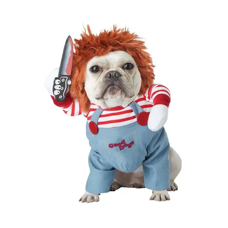 Dramatic Doll-Inspired Dog Costume