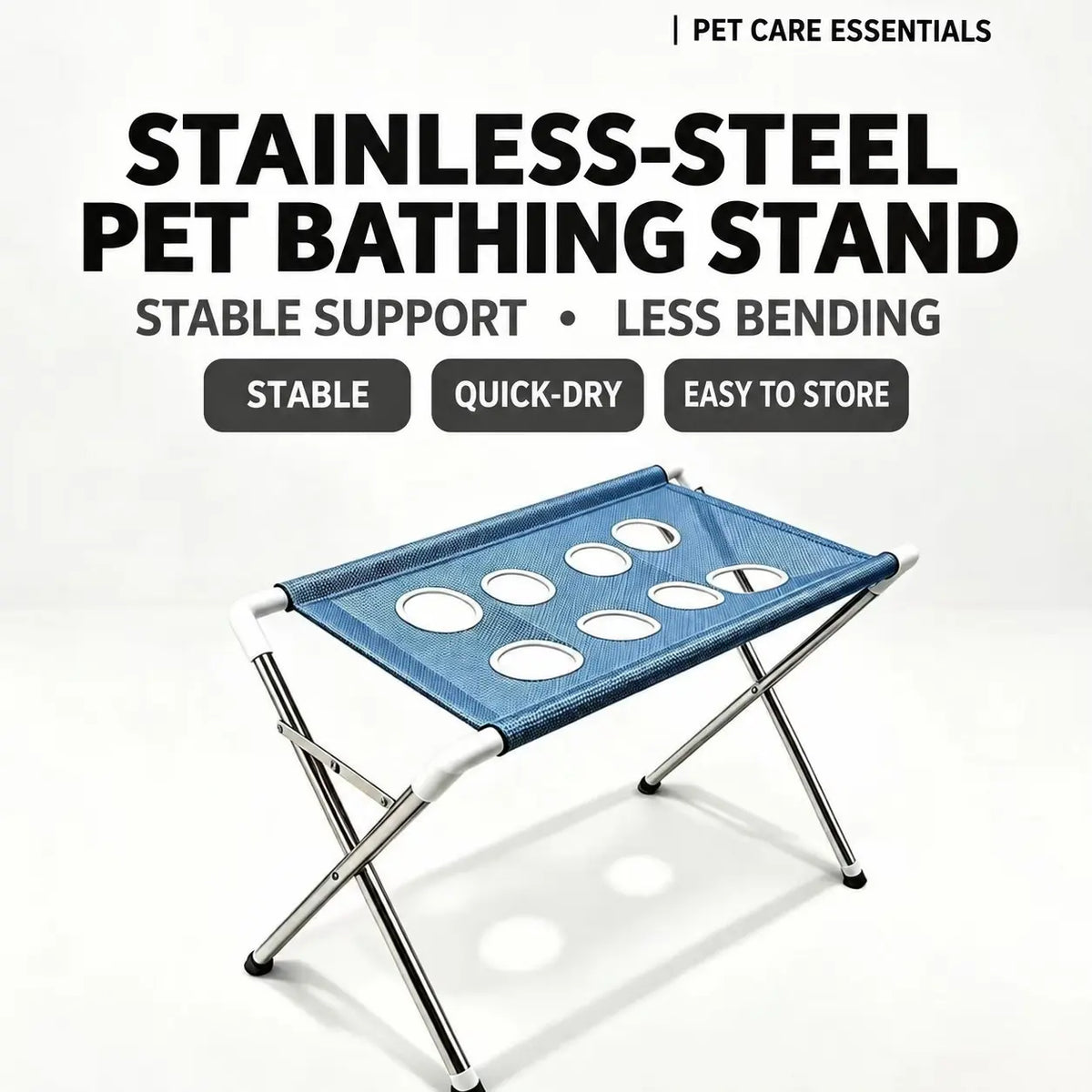 Pet Bathing Rack Fixed Anti-Scratch Anti-Bite, Pet Grooming Hammock for Small Dogs, Dog Bath Nail Clipper Tool