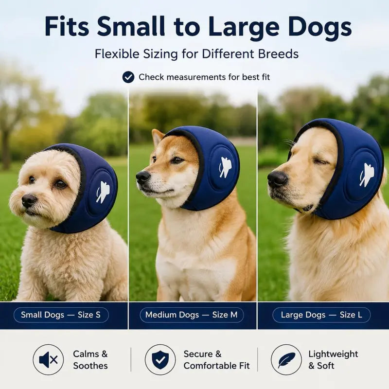 Adjustable Ear Protection Muffs for Dogs, Designed to Alleviate Anxiety in Noisy Environments