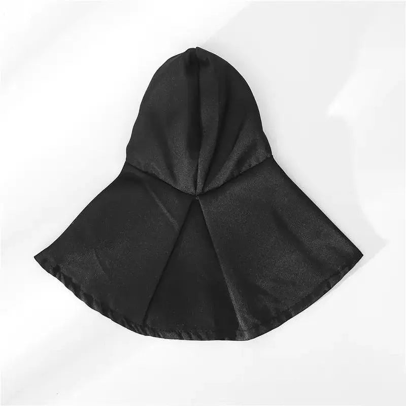 Unisex Polyester Halloween Pet Nun Costume with Hood and Band, Humorous All-Season Apparel for Small to Medium Dogs and Cats, Ideal for Parties and Photography