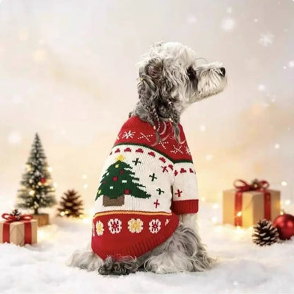 AUROTH Cozy Halloween Knitted Sweater for Small to Medium Dogs and Cats, Featuring Pumpkin and Ghost Design, Perfect Fall Outfit for Pets